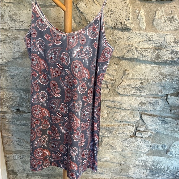 Paisley Velour Sleep Chemise - Picture 3 of 7